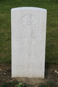 Les Baraques Military Cemetery Sangatte - Mohamed Ali Salama, 